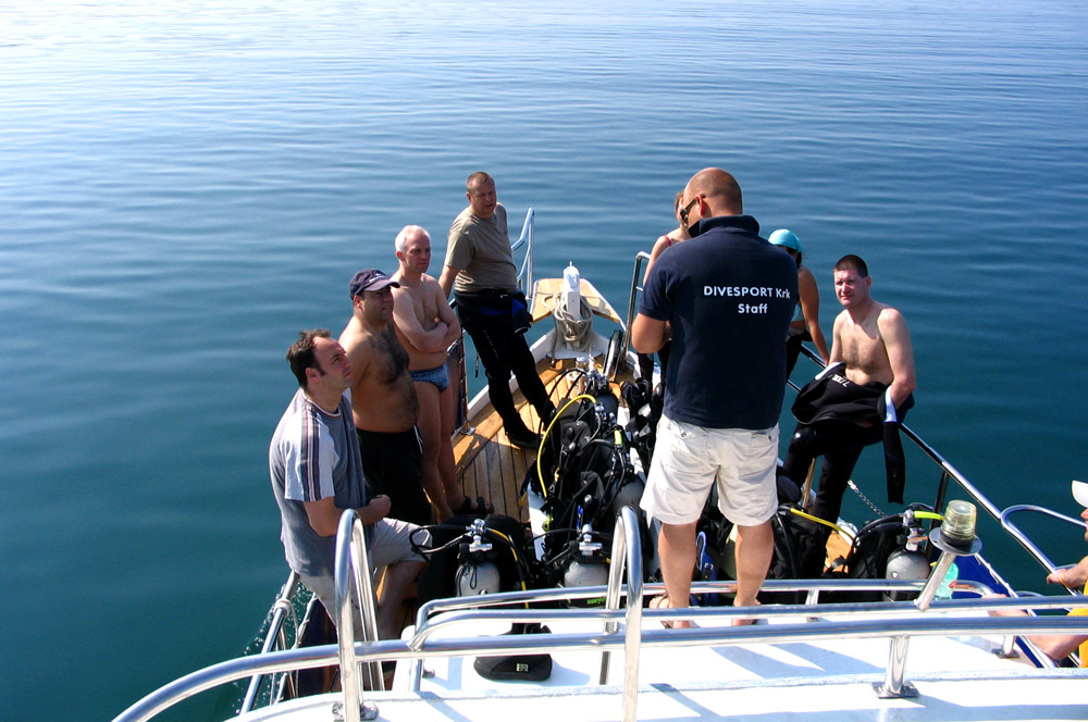 Immersione singola (1/2 day) con la barca | DIVE CENTER KRK